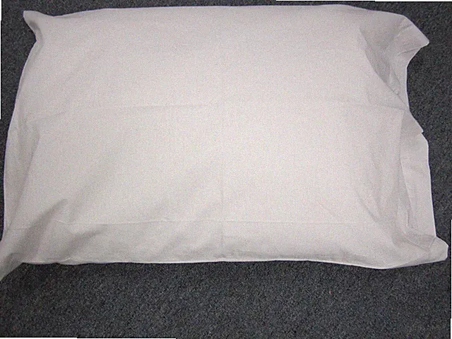 ONE DOZEN PILLOW CASE WHITE T130 MUSLIN HOTEL quality 12 pillowcases brand new