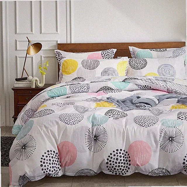 7 Pieces Comforter Sheet Set Queen Size Bed in a Bag Microfiber All Season Soft