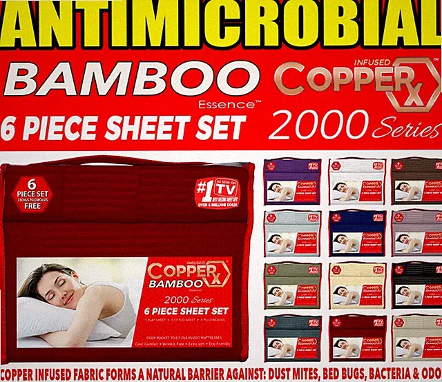 Infused CopperX Bamboo Essence 2000 Series QUEEN/KING 6pc Sheet Set