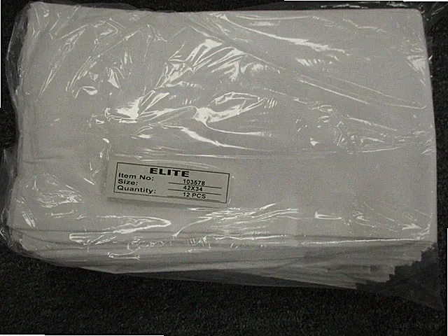 LOT OF 12 NEW WHITE PILLOW CASES WHITE T180 PERCALE HOTEL LINEN ELITE brand new