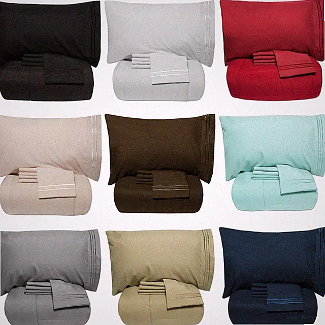 Luxury 5 Piece Bed-In-A-Bag Down Alternative Comforter & Sheet Set 12 Colors